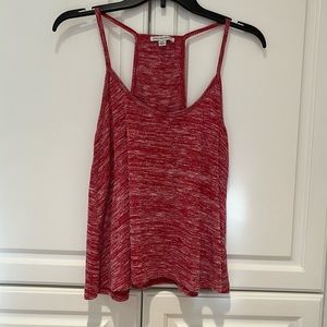 AEO Red Crop Top Flowy Size Large Knit Tank